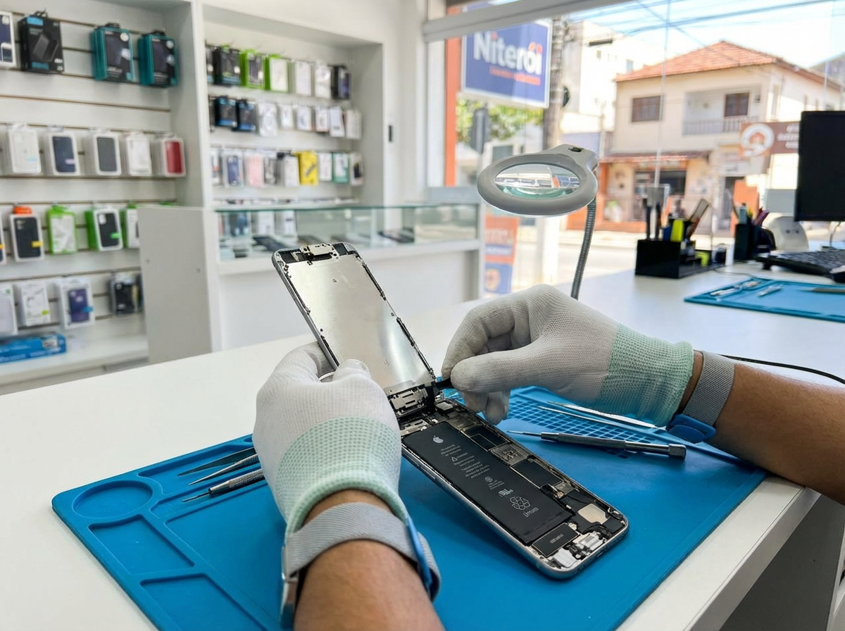 iPhone 17 Air Lento em Niterói? Solução para Bateria!