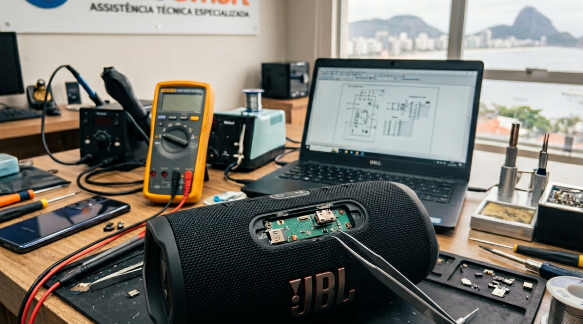 JBL: Reparo da Porta de Carga USB-C/Micro-USB em Niterói image