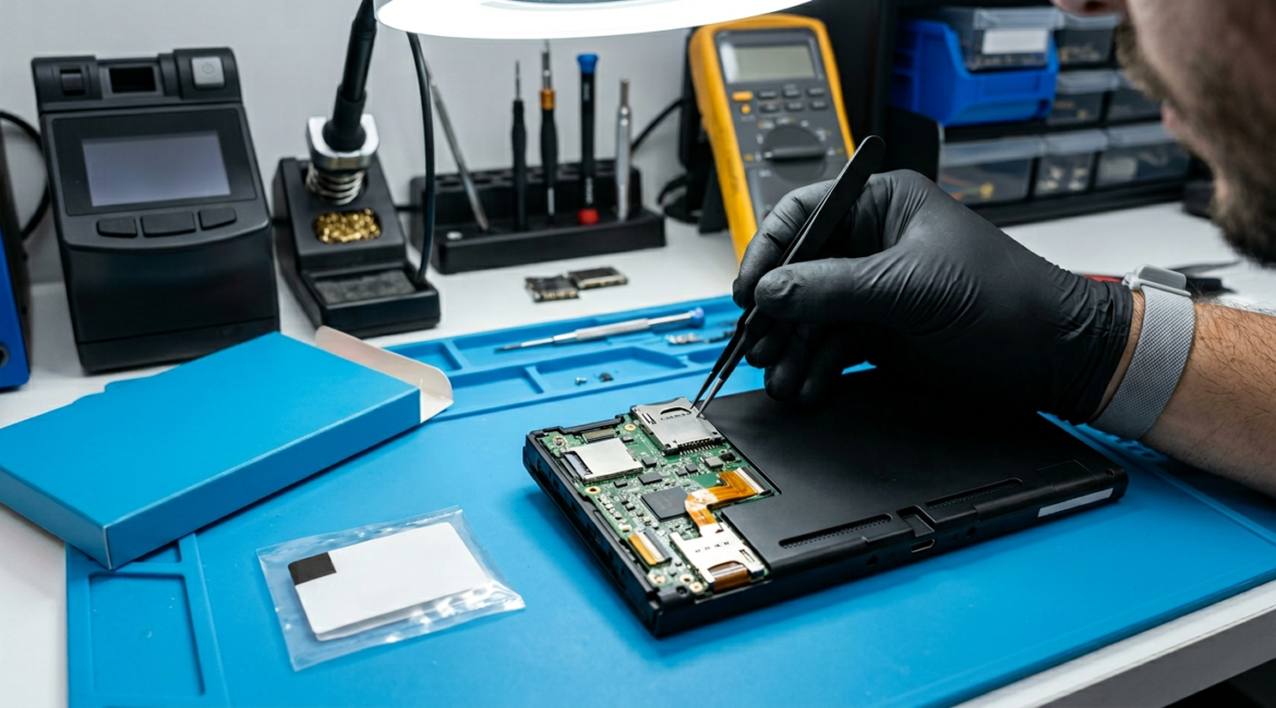 Leitor de Cartuchos Nintendo Switch Falhando? Reparo em Niterói image