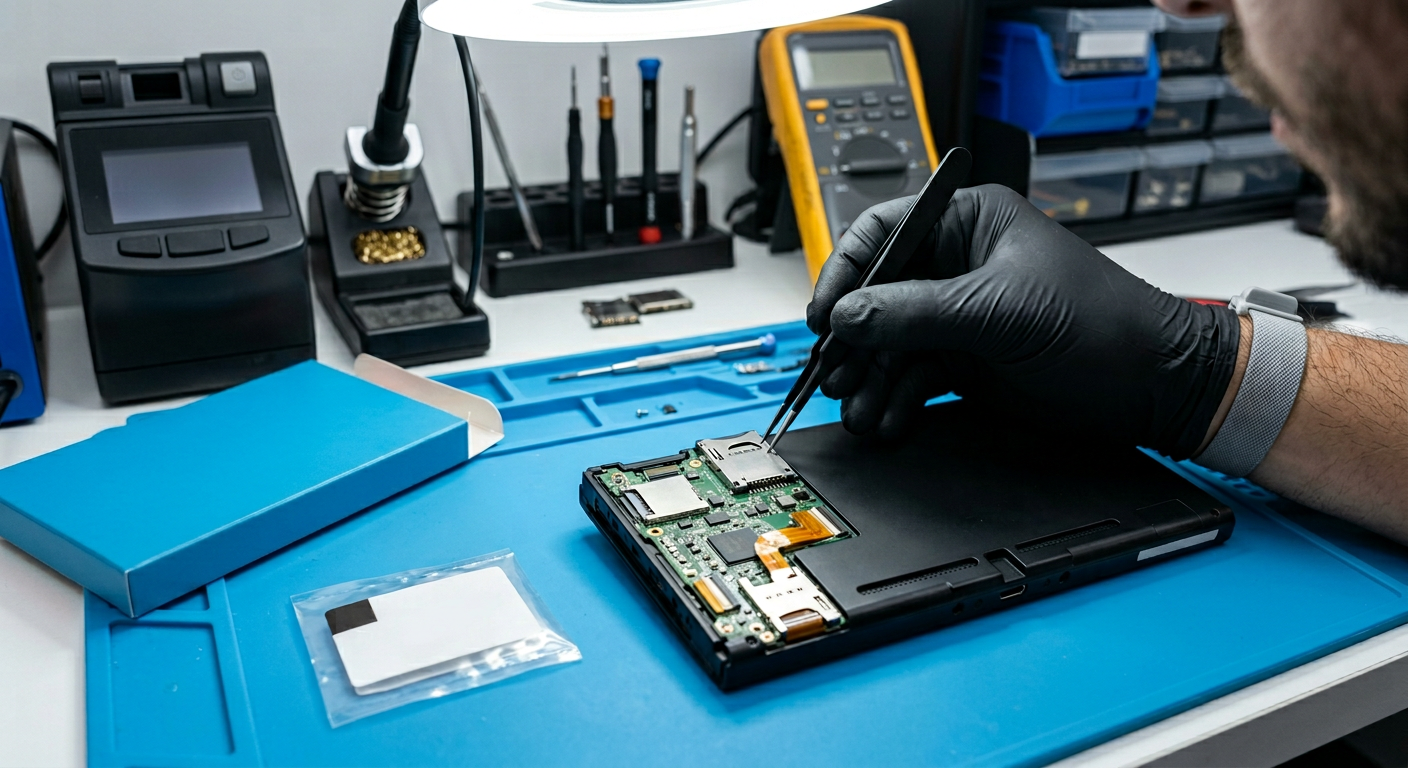 Leitor de Cartuchos Nintendo Switch Falhando? Reparo em Niterói