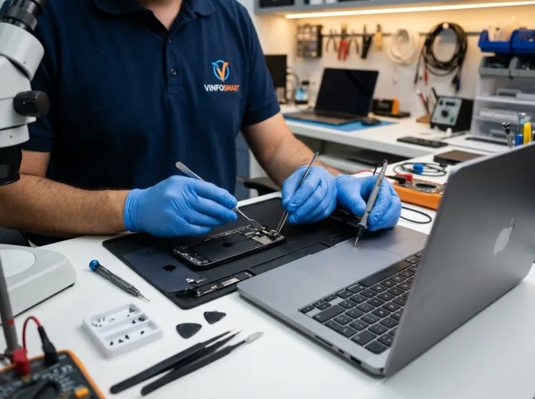 Microfone Falhando iPhone/MacBook? Reparo Expert Niterói!