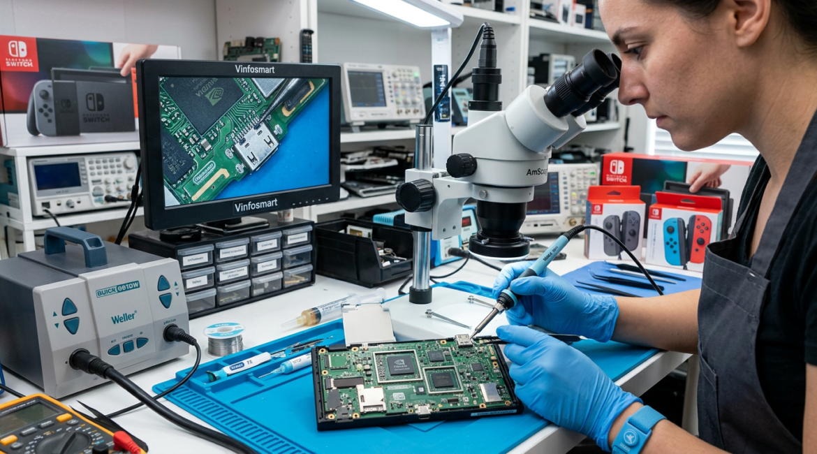 Nintendo Switch: Porta USB-C Danificada? Reparo Expert em Niterói! image