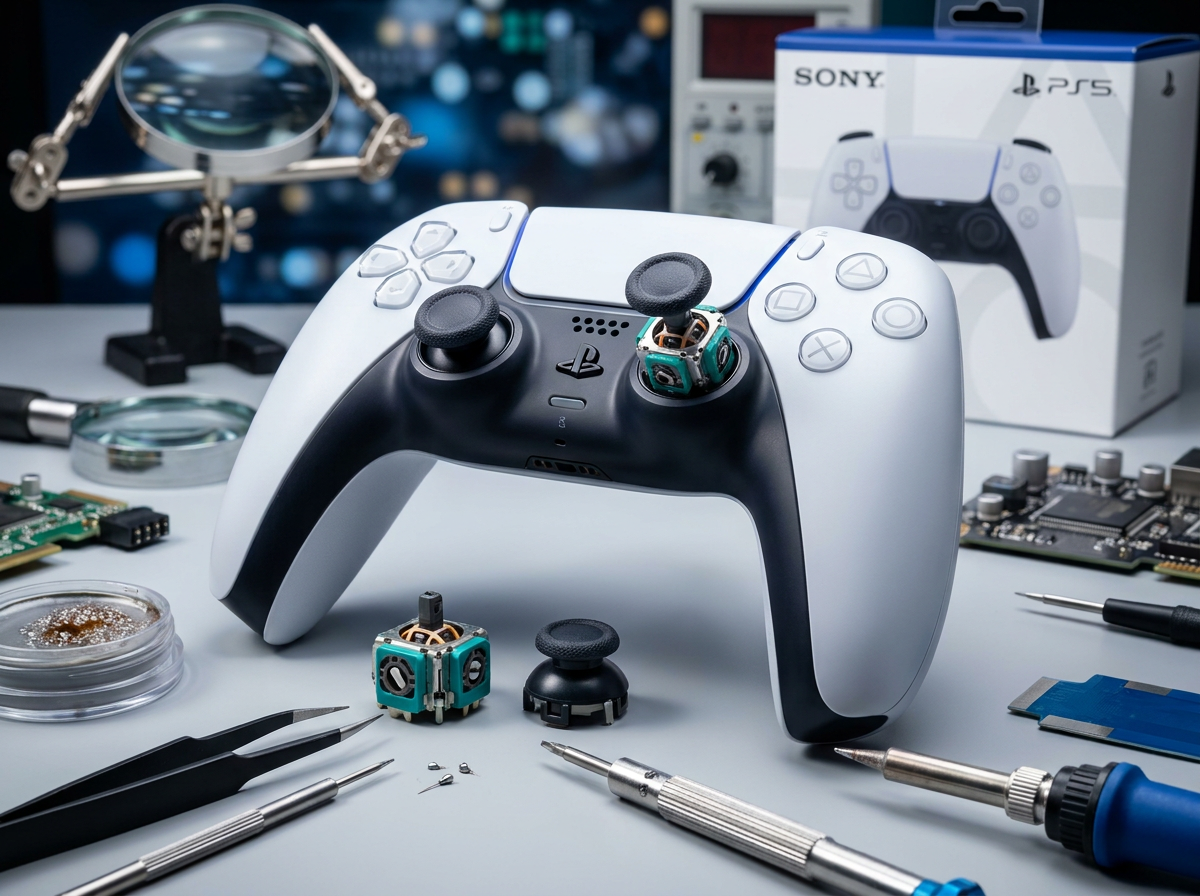 Descubra Como o Reparo de Analógico TRM Salva seu DualSense PS5
