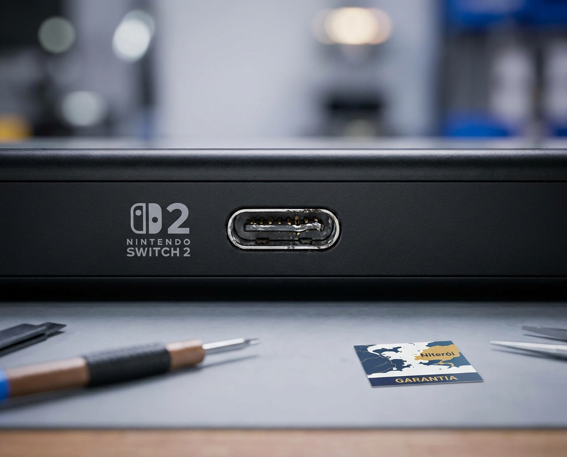 Reparo de Portas USB-C em Nintendo Switch 2: Solução Expert em Niterói